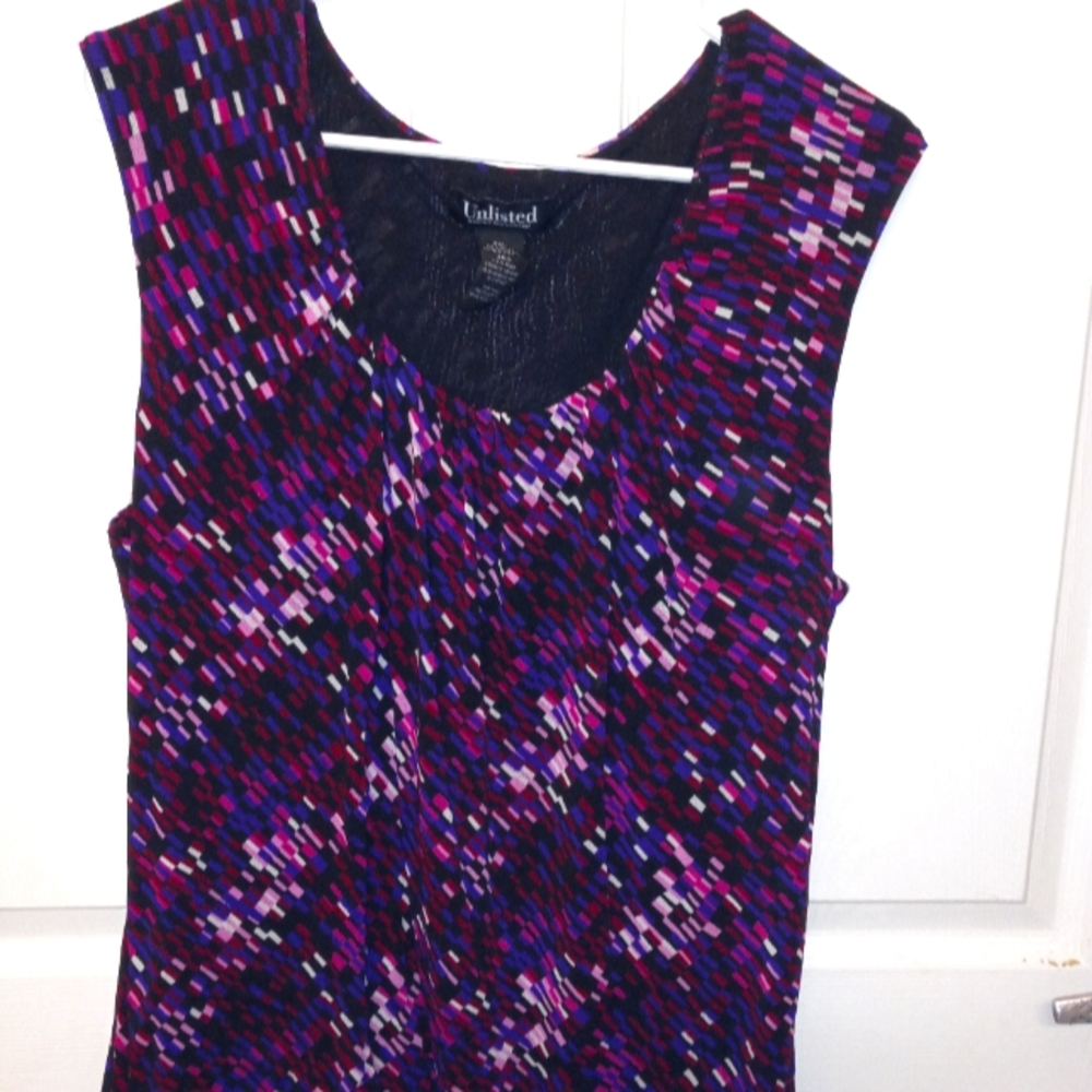 Purple Sleeveless Blouse Size XXL